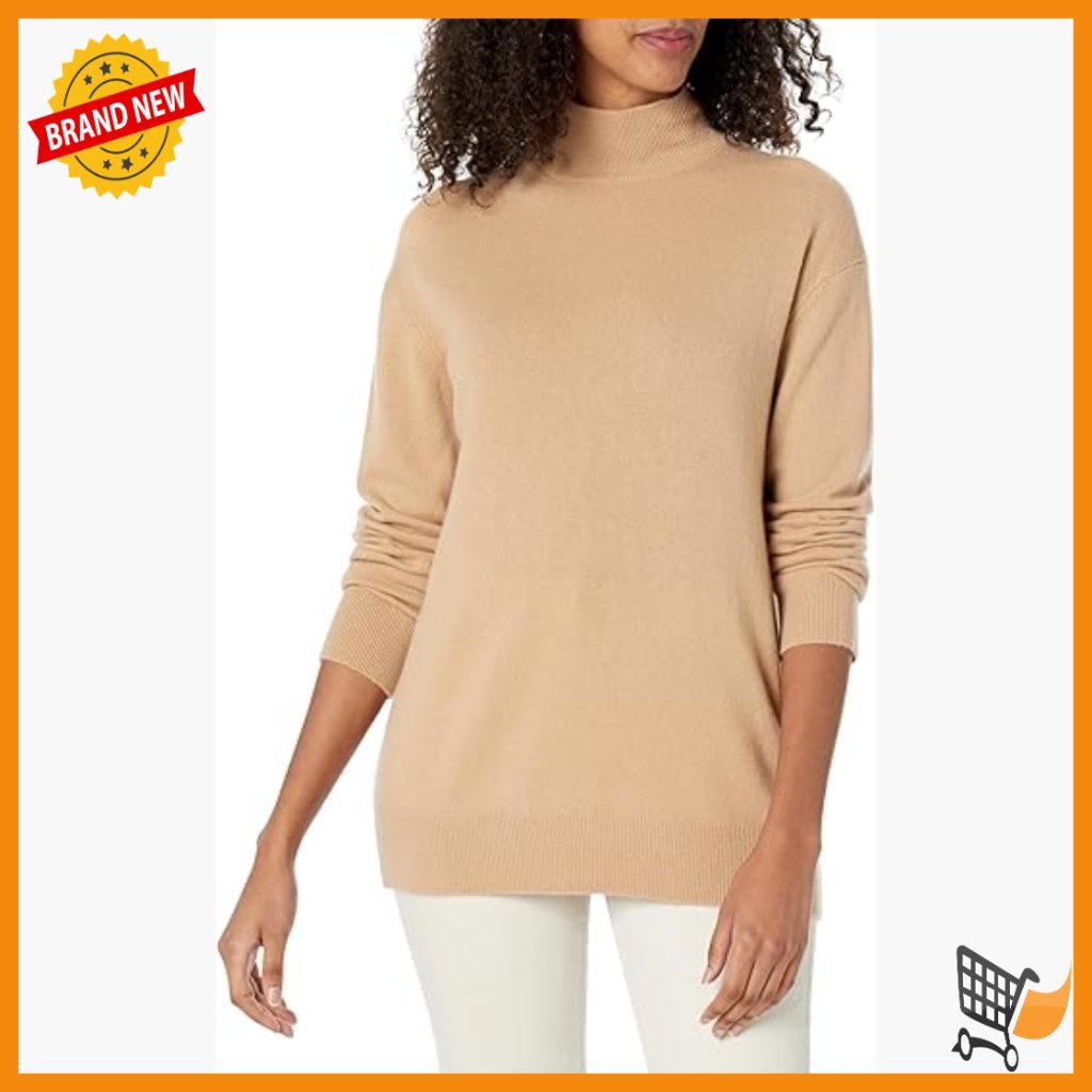 Cashmere Turtleneck Sweater Pullover Long Sleeve Standard Length